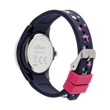 Laden Sie das Bild in den Galerie-Viewer, s.Oliver Uhr Kinder-Armbanduhr Silikon Kids Mädchen Silikon SO-3926-PQ