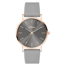 Laden Sie das Bild in den Galerie-Viewer, s.Oliver Damen Uhr Armbanduhr Silikon SO-4186-PQ