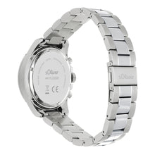 Laden Sie das Bild in den Galerie-Viewer, s.Oliver Herren Uhr Armbanduhr Multifunktion Edelstahl Silber SO-4417-MM