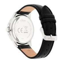 Laden Sie das Bild in den Galerie-Viewer, s.Oliver Herren Uhr Armbanduhr Leder SO-4425-LQ