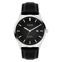 Laden Sie das Bild in den Galerie-Viewer, s.Oliver Herren Uhr Armbanduhr Leder SO-4429-LQ