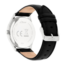 Laden Sie das Bild in den Galerie-Viewer, s.Oliver Herren Uhr Armbanduhr Leder SO-4429-LQ