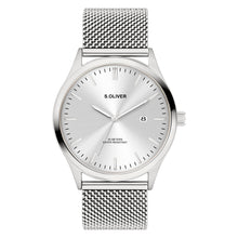 Laden Sie das Bild in den Galerie-Viewer, s.Oliver Herren Uhr Armbanduhr Edelstahl SO-4431-MQ