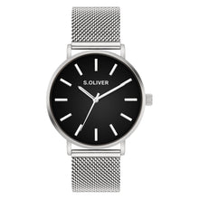 Laden Sie das Bild in den Galerie-Viewer, s.Oliver Herren Uhr Armbanduhr Edelstahl SO-4436-MQ