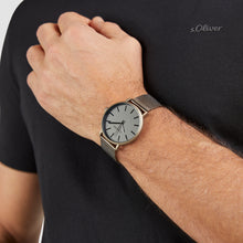 Laden Sie das Bild in den Galerie-Viewer, s.Oliver Herren Uhr Armbanduhr Edelstahl SO-4438-MQ
