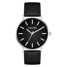 Laden Sie das Bild in den Galerie-Viewer, s.Oliver Herren Uhr Armbanduhr Leder SO-4439-LQ