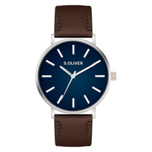 Laden Sie das Bild in den Galerie-Viewer, s.Oliver Herren Uhr Armbanduhr Leder SO-4440-LQ