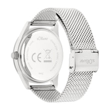 Laden Sie das Bild in den Galerie-Viewer, s.Oliver Herren Uhr Armbanduhr Edelstahl SO-4442-MQ