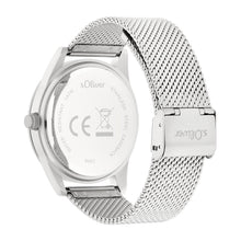 Laden Sie das Bild in den Galerie-Viewer, s.Oliver Herren Uhr Armbanduhr Edelstahl SO-4443-MQ
