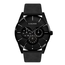 Laden Sie das Bild in den Galerie-Viewer, s.Oliver Herren Uhr Armbanduhr Leder SO-4445-LM