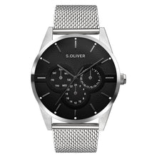 Laden Sie das Bild in den Galerie-Viewer, s.Oliver Herren Uhr Armbanduhr Edelstahl SO-4446-MM