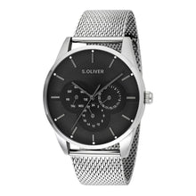 Laden Sie das Bild in den Galerie-Viewer, s.Oliver Herren Uhr Armbanduhr Edelstahl SO-4446-MM