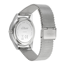 Laden Sie das Bild in den Galerie-Viewer, s.Oliver Herren Uhr Armbanduhr Edelstahl SO-4446-MM