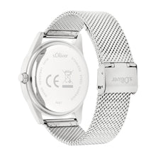 Laden Sie das Bild in den Galerie-Viewer, s.Oliver Herren Uhr Armbanduhr Edelstahl SO-4447-MM