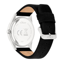 Laden Sie das Bild in den Galerie-Viewer, s.Oliver Herren Uhr Armbanduhr Leder SO-4449-LM