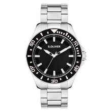 Laden Sie das Bild in den Galerie-Viewer, s.Oliver Herren Uhr Armbanduhr Edelstahl Silber SO-4456-MQ