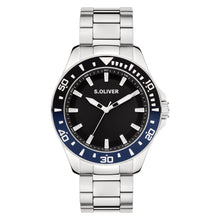 Laden Sie das Bild in den Galerie-Viewer, s.Oliver Herren Uhr Armbanduhr Edelstahl Silber SO-4457-MQ