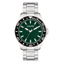 Laden Sie das Bild in den Galerie-Viewer, s.Oliver Herren Uhr Armbanduhr Edelstahl Silber SO-4458-MQ