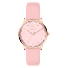 Laden Sie das Bild in den Galerie-Viewer, s.Oliver Damen Uhr Armbanduhr Leder SO-4485-LQ