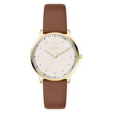 Laden Sie das Bild in den Galerie-Viewer, s.Oliver Damen Uhr Armbanduhr Leder SO-4487-LQ
