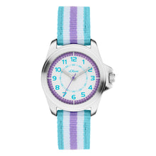 Laden Sie das Bild in den Galerie-Viewer, s.Oliver Uhr Kinder-Armbanduhr Kids Mädchen Textil SO-4513-LQ