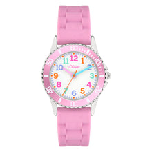 Laden Sie das Bild in den Galerie-Viewer, s.Oliver Uhr Kinder-Armbanduhr Kids Mädchen Silikon SO-4517-PQ