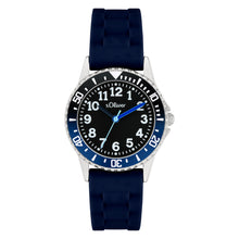 Laden Sie das Bild in den Galerie-Viewer, s.Oliver Uhr Kinder-Armbanduhr Kids Jungen Silikon SO-4518-PQ