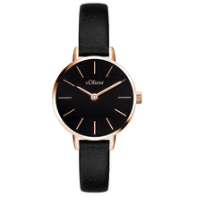 Laden Sie das Bild in den Galerie-Viewer, s.Oliver Damen Uhr Armbanduhr Leder SO-4537-LQ