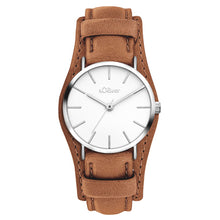 Laden Sie das Bild in den Galerie-Viewer, s.Oliver Damen Uhr Armbanduhr Leder SO-4549-LQ