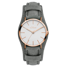 Laden Sie das Bild in den Galerie-Viewer, s.Oliver Damen Uhr Armbanduhr Leder SO-4550-LQ