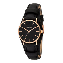 Laden Sie das Bild in den Galerie-Viewer, s.Oliver Damen Uhr Armbanduhr Leder SO-4551-LQ