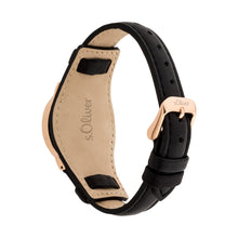Laden Sie das Bild in den Galerie-Viewer, s.Oliver Damen Uhr Armbanduhr Leder SO-4551-LQ