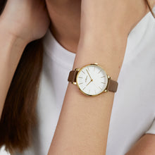 Laden Sie das Bild in den Galerie-Viewer, s.Oliver Damen Uhr Armbanduhr Leder SO-4569-LQ