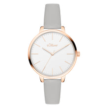 Laden Sie das Bild in den Galerie-Viewer, s.Oliver Damen Uhr Armbanduhr Leder SO-4571-LQ