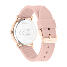Laden Sie das Bild in den Galerie-Viewer, s.Oliver Damen Uhr Armbanduhr Silikon SO-4573-PQ