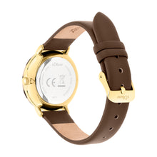 Laden Sie das Bild in den Galerie-Viewer, s.Oliver Damen Uhr Armbanduhr Leder SO-4577-LQ