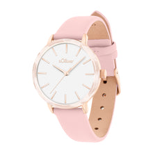 Laden Sie das Bild in den Galerie-Viewer, s.Oliver Damen Uhr Armbanduhr Leder SO-4578-LQ