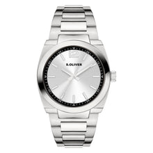 Laden Sie das Bild in den Galerie-Viewer, s.Oliver Herren Uhr Armbanduhr Edelstahl Silber SO-4579-MQ