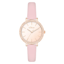 Laden Sie das Bild in den Galerie-Viewer, s.Oliver Damen Uhr Armbanduhr Leder SO-4597-LQ