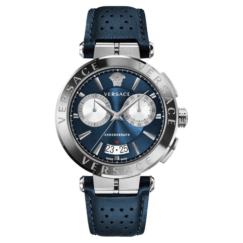 Versace Herren Uhr Armbanduhr Chronograph AION VE1D02223 Leder