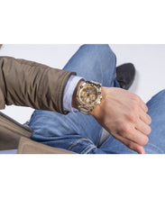 Laden Sie das Bild in den Galerie-Viewer, Guess Herren Uhr Armbanduhr FRONTIER W0799G2 Edelstahl gold