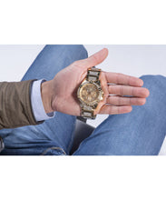 Laden Sie das Bild in den Galerie-Viewer, Guess Herren Uhr Armbanduhr FRONTIER W0799G2 Edelstahl gold