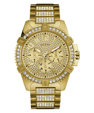 Laden Sie das Bild in den Galerie-Viewer, Guess Herren Uhr Armbanduhr FRONTIER W0799G2 Edelstahl gold