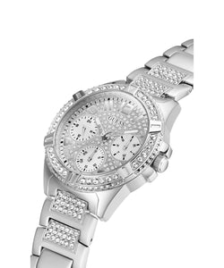 Guess Damen Uhr Armbanduhr LADY FRONTIER W1156L1 Edelstahl silber