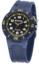 Laden Sie das Bild in den Galerie-Viewer, SINAR Jugenduhr Kinder Armbanduhr Analog Quarz Kautschuk XB-20-2