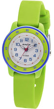 Laden Sie das Bild in den Galerie-Viewer, SINAR Jugenduhr Kinder Armbanduhr Analog Quarz Silikonband XB-22-3 grün