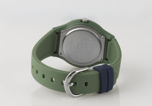 Laden Sie das Bild in den Galerie-Viewer, SINAR Jugenduhr Armbanduhr Analog Quarz Jungen Silikonband XB-48-3 grün blau