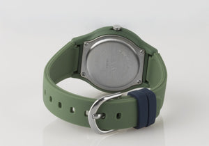 SINAR Jugenduhr Armbanduhr Analog Quarz Jungen Silikonband XB-48-3 grün blau