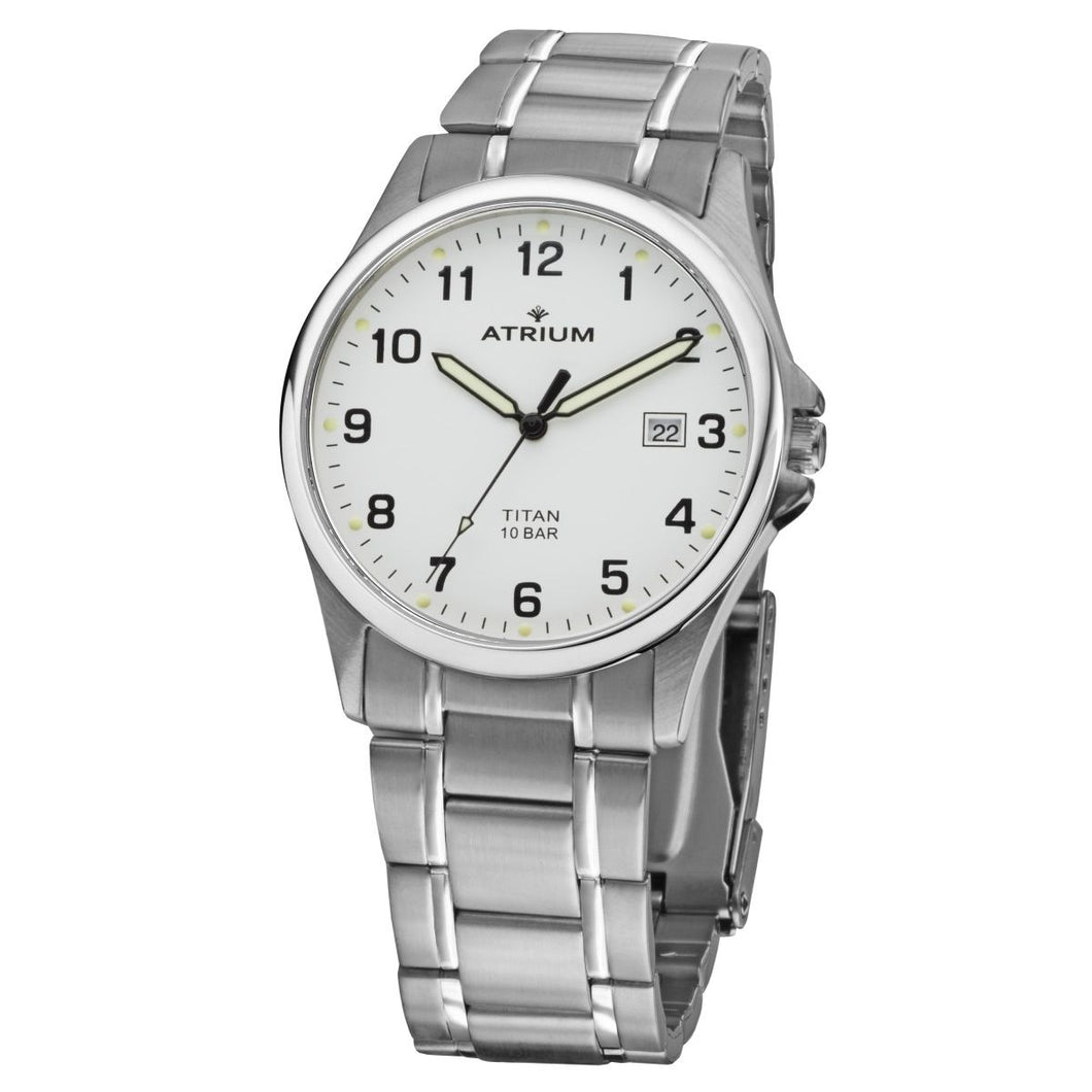 ATRIUM Herren Uhr Armbanduhr Analog Quarz Titan A23-10
