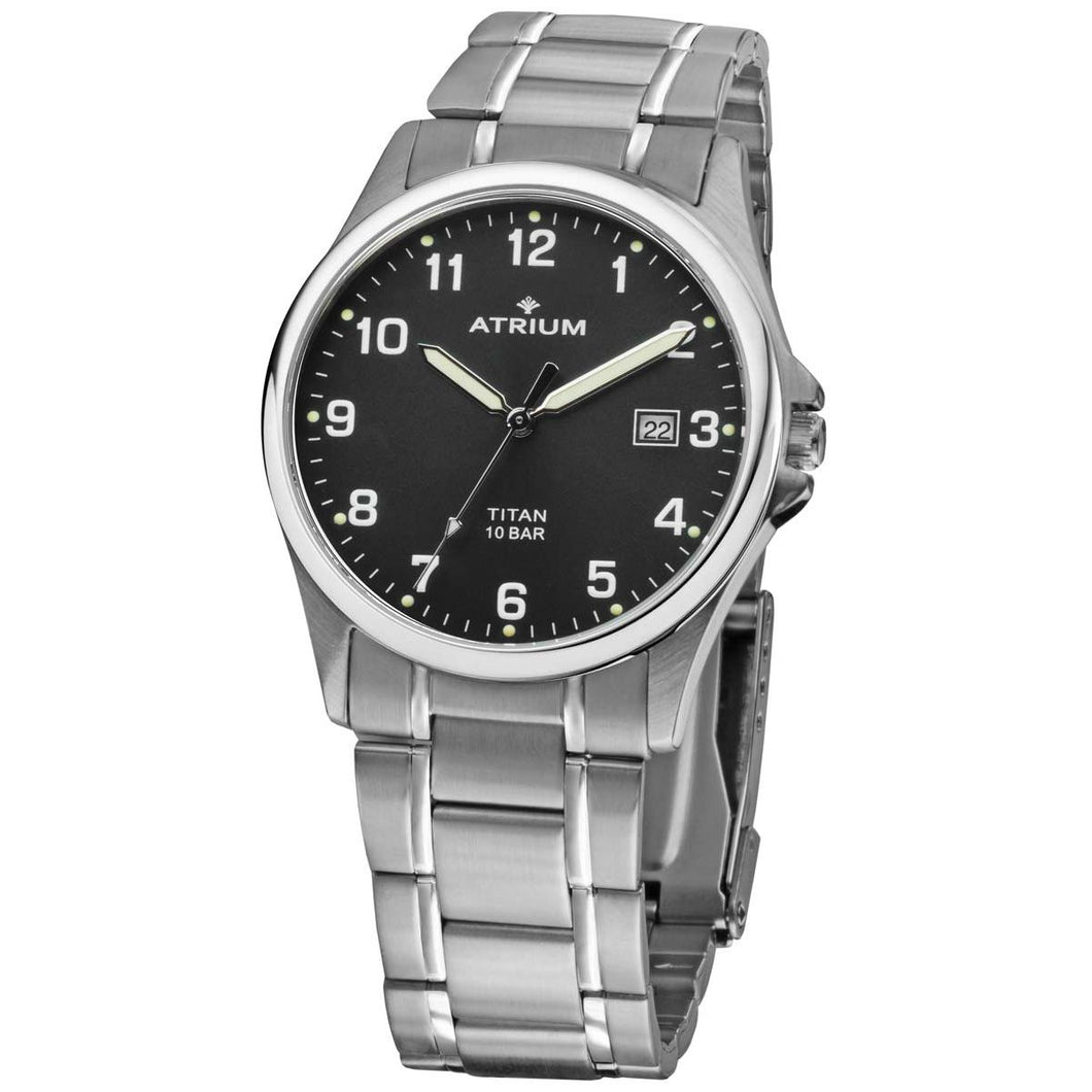 ATRIUM Herren Uhr Armbanduhr Analog Quarz Titan A23-31